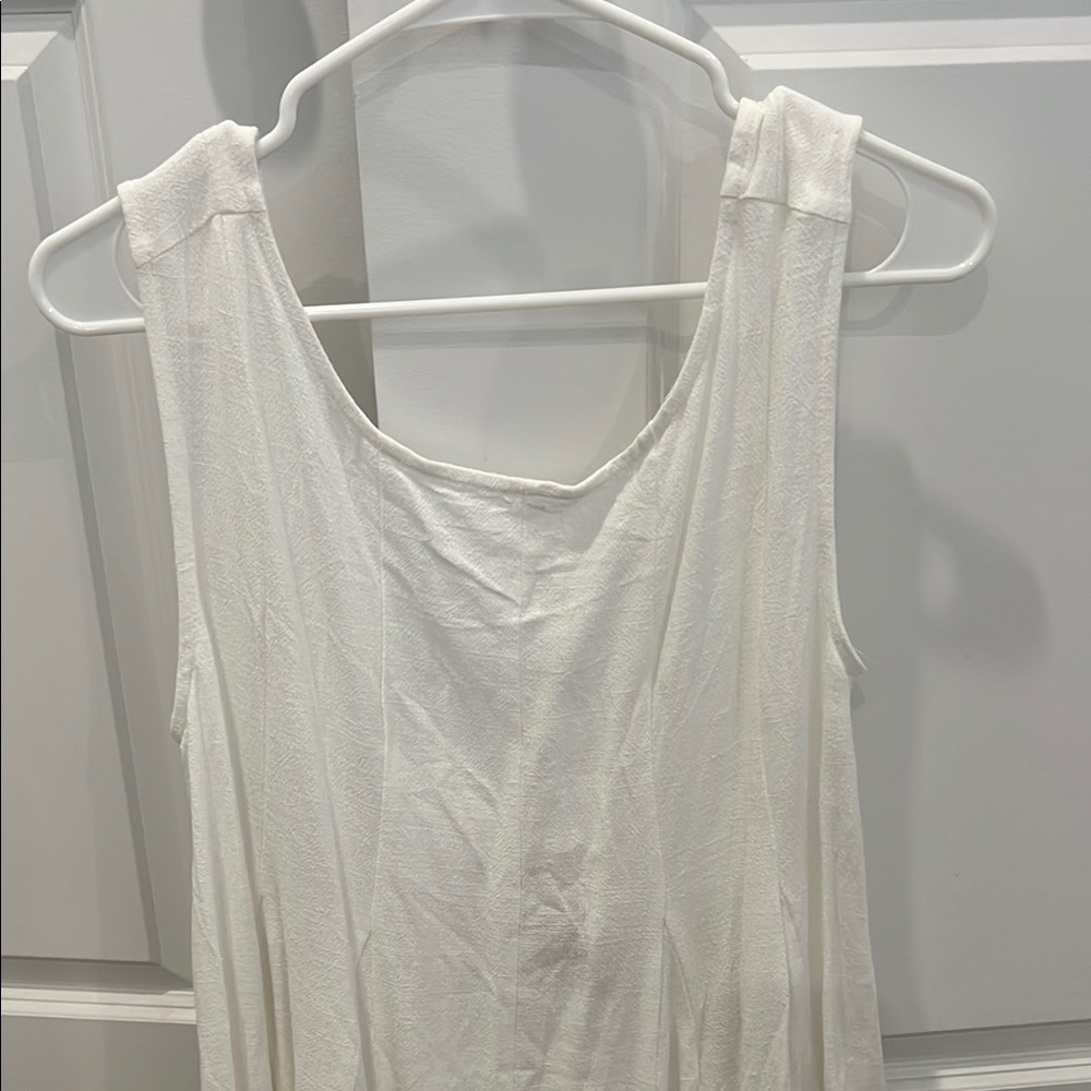 Elegant White Sleeveless Romper NWT